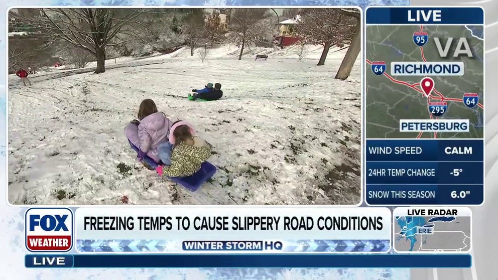FOX Weather Correspondent Katie Byrne is live in Richmond, Virginia catching up with the kids as they take on their third snow day. Find out what all the fun is about: