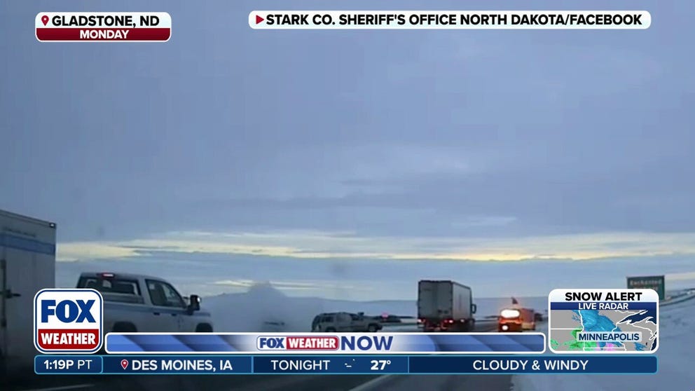 South Dakota Highway Patrol Captain Robert Mayer joined FOX Weather to discuss highway conditions as snowstorms spawn dangerous situations for travelers.