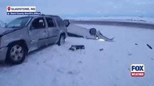 North Dakota deputy runs for his life as second car plows into the scene of an accident