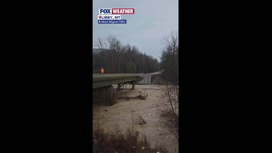 River claims bridge, roadway in Lincoln County, Montana