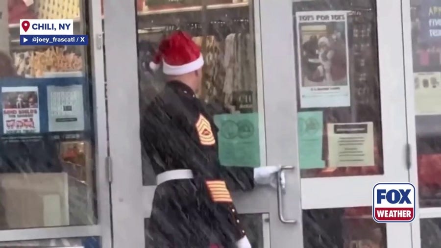 Upstate New York was blanketed by heavy snow on Saturday