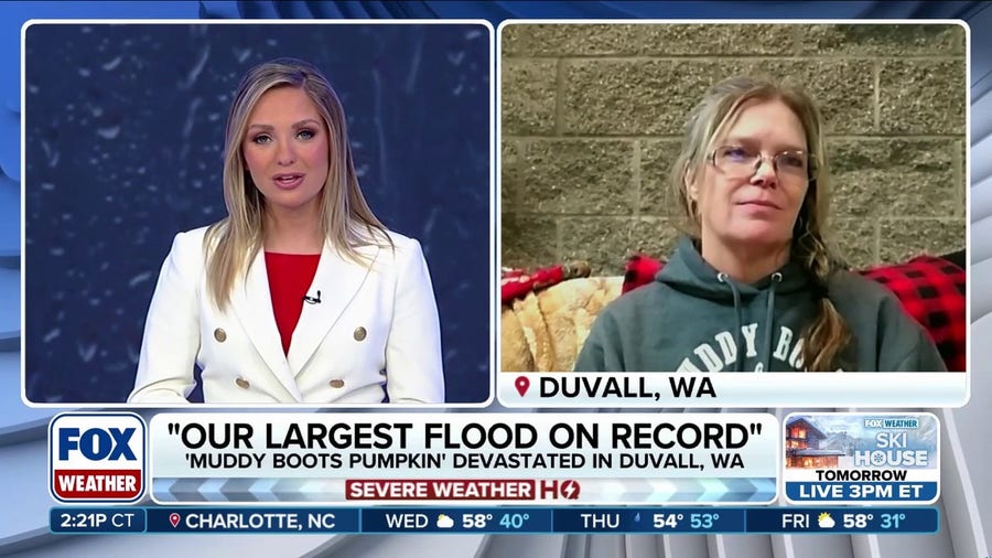 Historic flooding submerges Washington farm