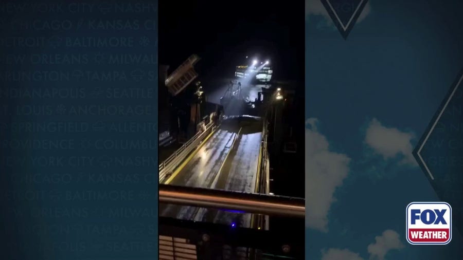 Watch: 'Ghost boat' with no crew creates scary situation at Washington ferry terminal