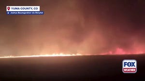 Wildfire fueled by powerful winds scorches Yuma County, Colorado