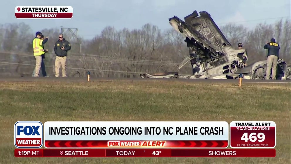 The National Transportation Safety Board and Federal Aviation Administration are looking into what caused NASCAR legend Greg Biffle's plane to crash in Statesville, North Carolina on Thursday. Kyle Bailey is a former FAA Safety Team Representative and joins FOX Weather to talk about how the investigation process might look: