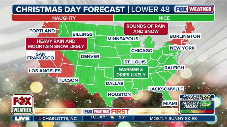 Christmas outlook: Is your state on the naughty or nice list this Christmas? 