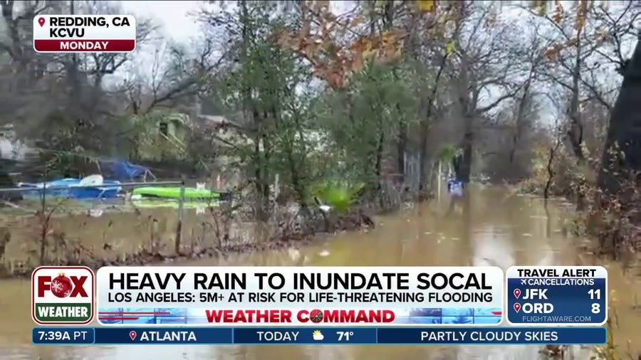 Much of California under flood watch through Friday as storm system pushes south