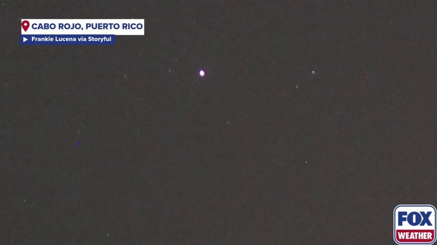 Fragmenting meteor spotted in Puerto Rico 