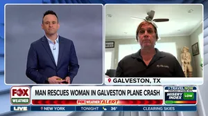 Man rescues a woman from plane crash in Texas