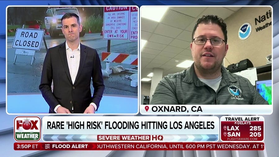 Dangerous flooding slams California
