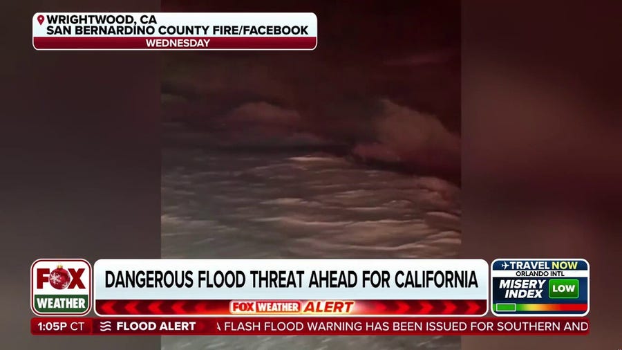 Heavy rain and floods threaten Southern California 