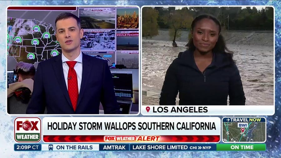 Record-breaking rain causes chaotic Christmas in California 