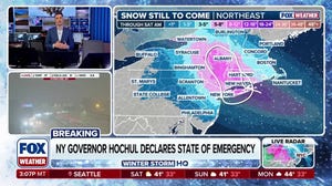 State of Emergency declared in New York and New Jersey as snow begins to take hold of the Northeast
