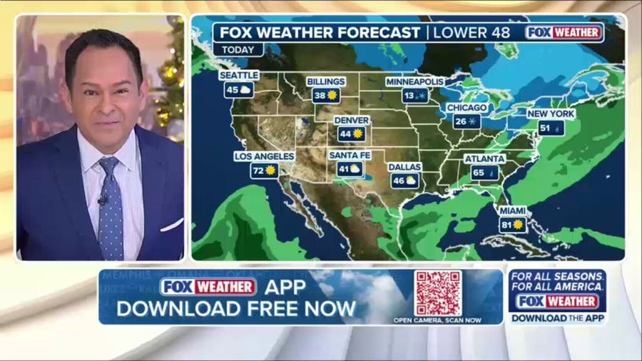 Weather in America: December 29, 2025