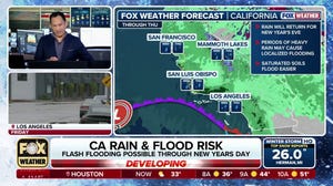 Flooding risk returns to Southern California on New Year's Eve