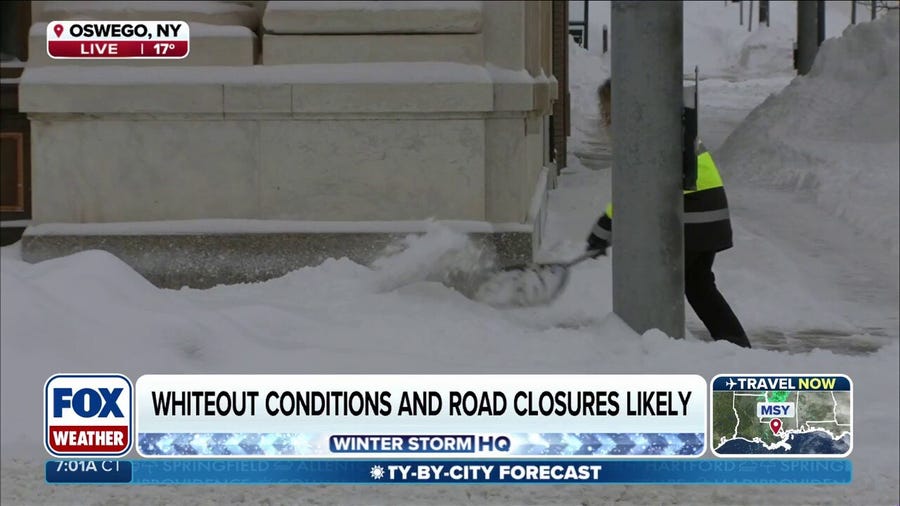 Lake-effect snow bands battering upstate New York