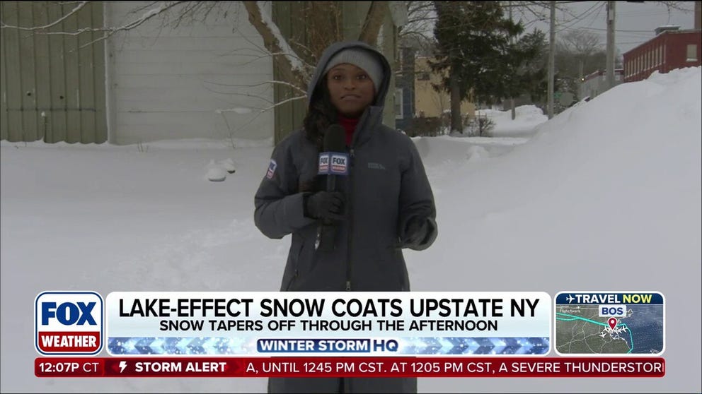Final round of lake-effect snow tapering off in central New York ...