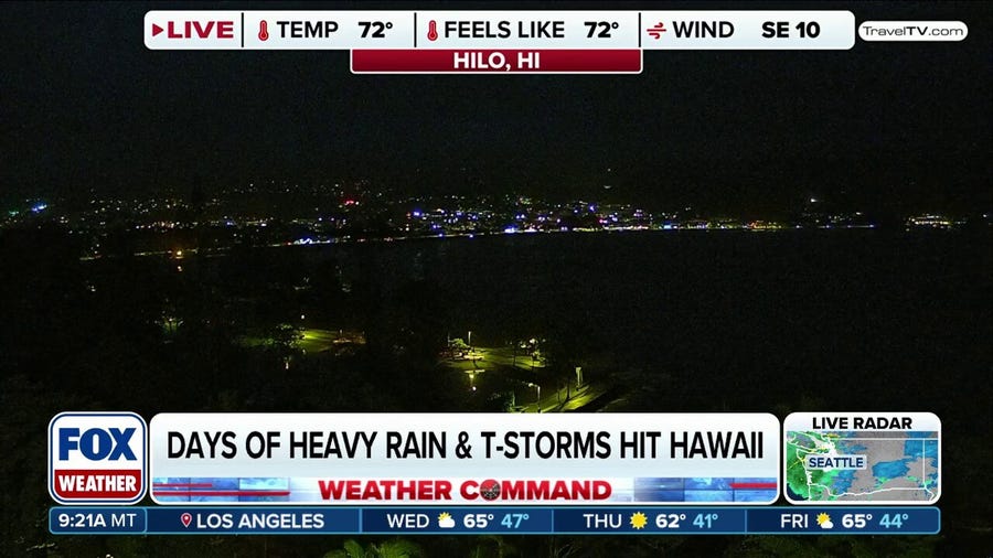 Kona Low drenches Hawaii with heavy rain and snow for higher elevations