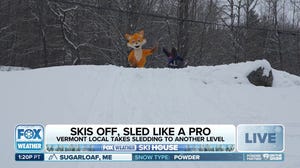 Sledding like a pro at the FOX Weather Ski House