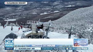 FOX Weather Meteorologist Ian Oliver hits the slopes with skiing champion David Babic 