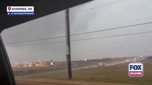 WATCH: Severe weather rumbles across Shawnee, Oklahoma