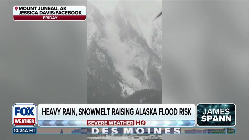 Rounds of heavy rain slam Alaska and prompt avalanche evacuation warnings | Latest Weather Clips