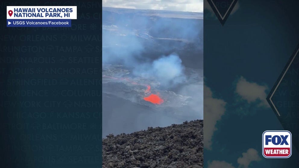 Hawaii's Kilauea volcano bubbles over the weekend ahead of potential 40th eruptive episode this week.