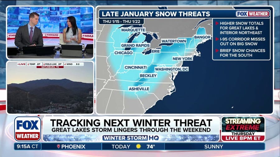 Snow-peat: Winter pattern returns to the eastern half of the U.S.