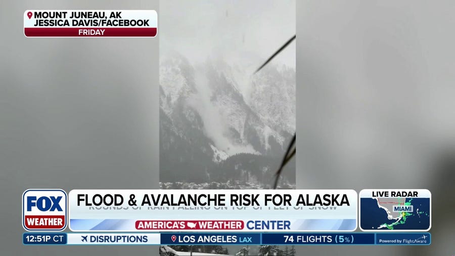 Alaskan resident evacuates home during avalanche warnings 