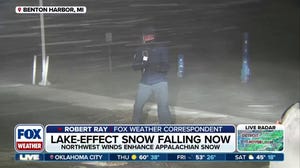 Brutal winter weather conditions in Michigan