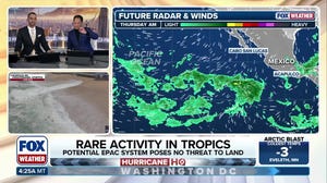 Rare tropical activity possible in eastern Pacific early next week