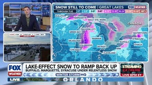Lake-effect snow ramping back up for Great Lakes, with feet of snow possible