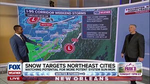 Weekend winter storms target snow for northeastern portion of Interstate 95 corridor