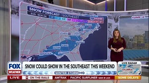 Snow could show in the Southeast this weekend