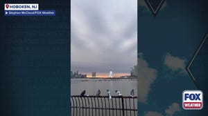 Clouds over New York City Skyline