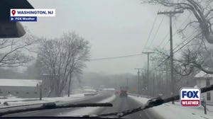 Watch: Snow coming down in North New Jersey 