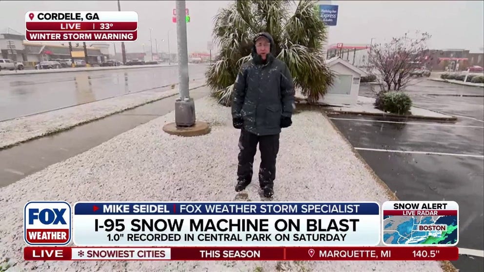 RARE SNOW: Parts of Georgia and the Florida panhandle are seeing snowflakes as a storm moves through the area. FOX Weather's Mike Seidel is in Cordele, Georgia, with the latest.