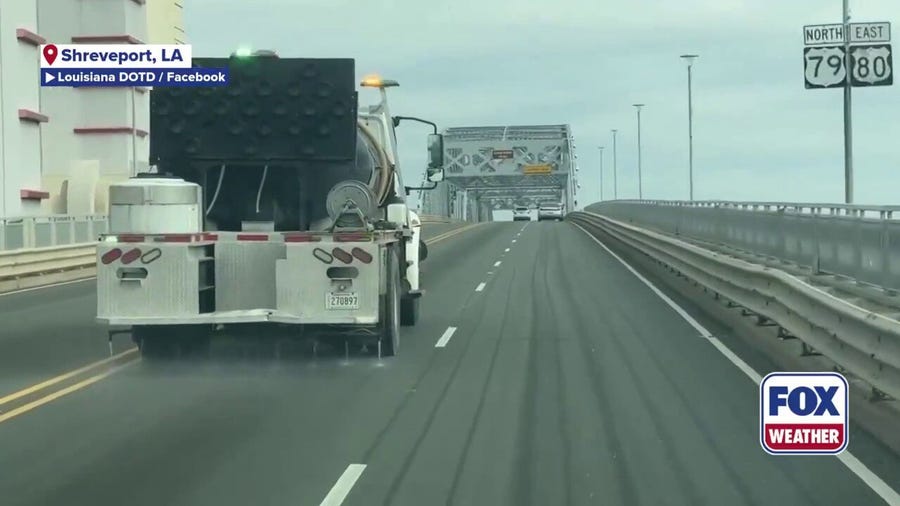Louisiana Department of Transportation brines roads ahead of major winter storm