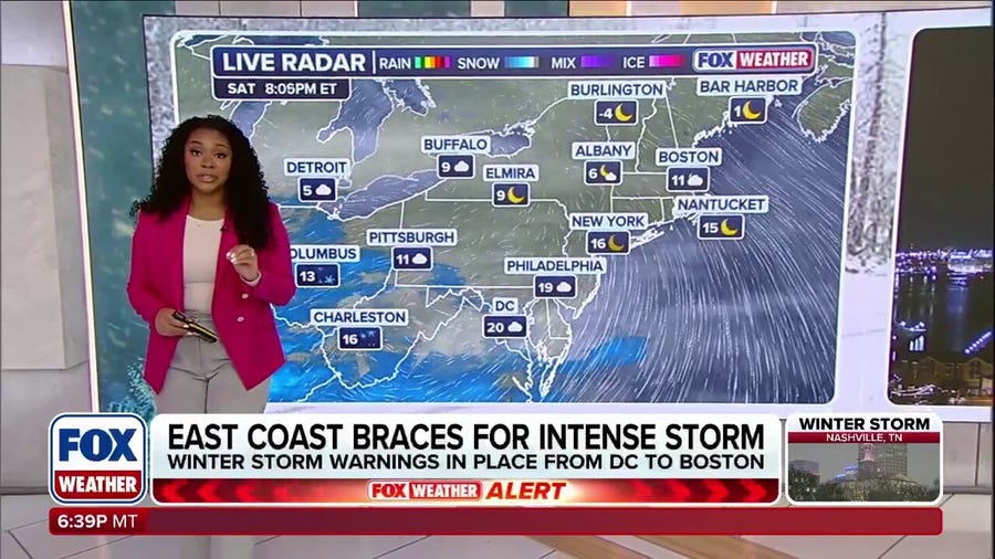 Mid-Atlantic and Northeast regions brace for intense winter storm