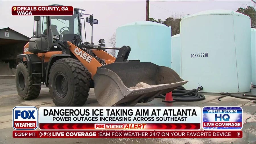 Atlanta under Ice Storm Warning into the weekend