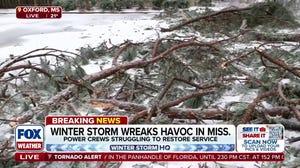 Historic winter storm wreaking havoc in Oxford, Mississippi 