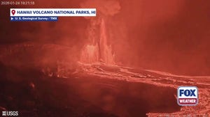 The 41st episode of the Mount Kīlauea eruption on Sunday