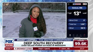 FOX Weather Correspondent Brandy Campbell reports from Oxford, Mississippi, after monster storm paralyzed region with ice 