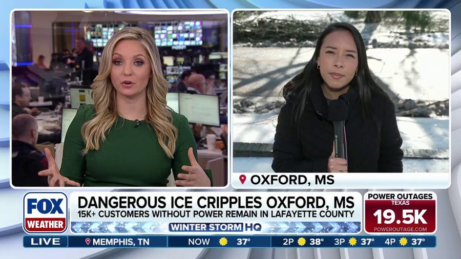 Crippling ice creates persisting power outages in Mississippi