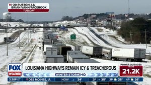 Louisiana state trooper talks about icy and treacherous road conditions