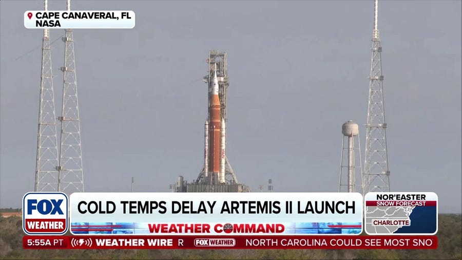 Rare arctic outbreak in Florida delays Artemis II wet dress rehearsal 