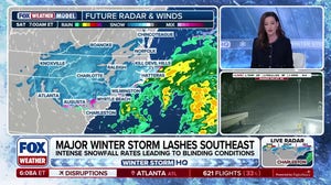 Major winter storm lashing Southeast with snow, life-threatening cold