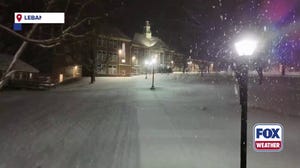 Nor'easter drops fluffy snowflakes in southwest Virginia