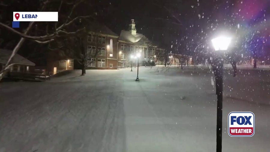 Nor'easter drops fluffy snowflakes in southwest Virginia