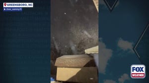 Watch: Blowing snow lands in North Carolina as major nor'easter develops off coast